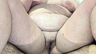 Stepmom 50 blowjob-handjob under water.