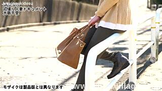 First Shooting Married Woman Chisato Oshima Gets Creampied and Squirts