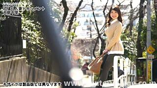 First Shooting Married Woman Chisato Oshima Gets Creampied and Squirts