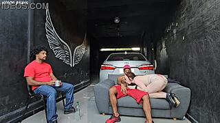 My friend's girlfriend dances close notices my hard cock fucks me in front of cuck