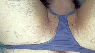 look at this fat-ass gay man masturbating close-up