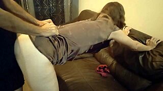 Sexy O2 997 - White Slut White Satin Thong And Panties Brown Satin Bodycon Dress Heels Blowjob Pov Doggy Style Rimming