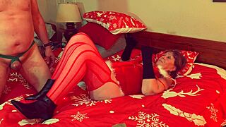 Granny Carmens Christmas In July Stick & Dick Orgasms?