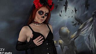 haloween bride hard gangbang anal fuck