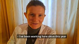 Young Russian Doctor Gives Blowjob at Appointment ASMR POV