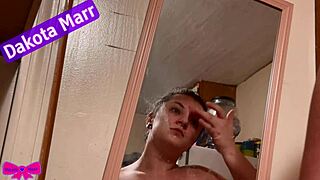 wow fat chubby dakota marr showering and lotioning her hairy bush tattoos nebraska swinger!