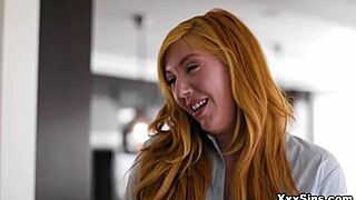 Lauren Phillips chaperones teen neighbor Maya Woulfe and her girlfriend Lily Larimar for their first lesbian sex.