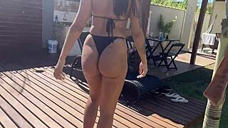 Young Influencers Leaked Online In Anal Assfucking Exchange With Couple In Pool Part One