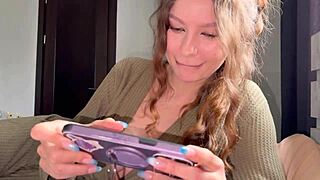 pov step aunt catches me jerking off and offers her ass for fucking instead