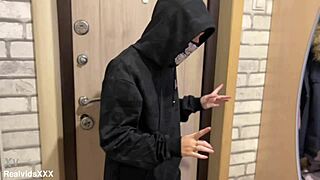 the sexy thief got caught and fucked