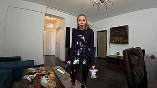 Girlfriend Teaches Her Lazy Boyfriend An Important Lesson With Teasing