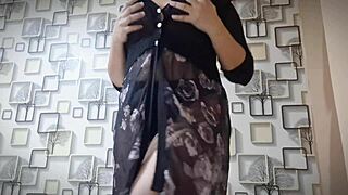 Hot asian sexy girl passionate play natural big tits and show to her lover