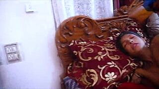 Horny Wife's Wet Cunt Fingered by Servant, Needing Big Cock for Deep Filling