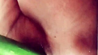 Sister Bath Time Fuck Pussy with Sponge Gourd