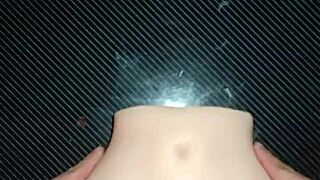 Candy tries new positions for creampie in pussy