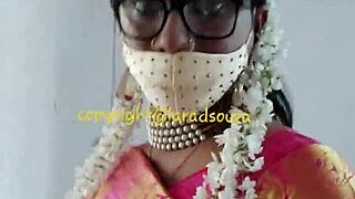 Indian Crossdresser Model Lara Dsouza Saree Video3