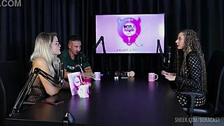 jujube delicia in bora cast with bruna carlos sheer red lingerie