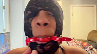 Anonymous Black Puke Pig Gets Slapped And Facefucked