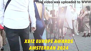 Cataleya's 2 on 1 XBIZ Awards Amsterdam 2024 Teasing Rimjob and Assfucking