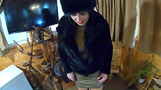 Milfycalla compilation - fetish sex blow-jobs and rough sex while wearing sexy fur coats -2- preview