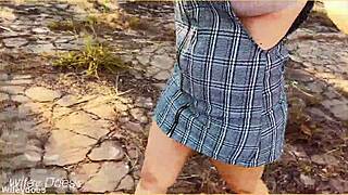 i forgot to wear panties under my skirt for flashing and upskirt