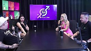 Monica Lima And Bruna Carlos Fuck Live As Hotwife With Cuckold Husband Watching