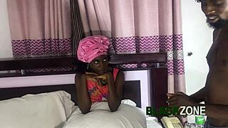 she feels me deep inside her tight ebony pussy