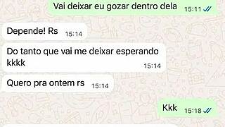 my newbie wife messaged me after first bull fuck for cuck fetish damn!!