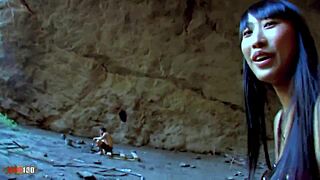 Sharon Lee Endures Brutal Cave Anal Assault