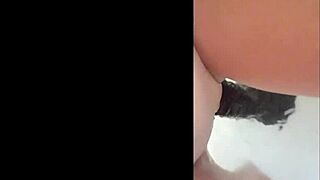 Shaved Pussy Teased by Thick Dildo Play