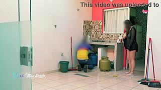 Hot Wife Thay Ksada Steps Out Of Shower In Sheer Nightgown For Delivery Boy