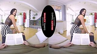 Wifey craves cock in reality VR attention