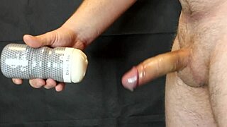 This hot silicone fuck doll milks me to huge orgasm