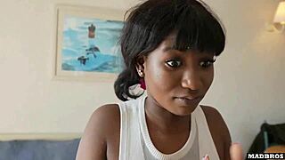 shaking with fear as big titted guard dominatrix catches us sucking cocks to skip police