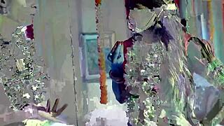 young indian couple's suhaag raat turns into rough doggystyle creampie with dirty hindi screams