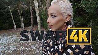 Vip4k hot blonde screams in bisexual threesome while boyfriend cucks watching