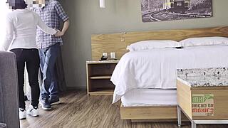 capitalina heads to hotel for fucking but keeps chatting with husband