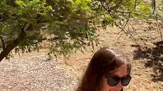 Pov Petite Romanian Nadia Noja Gags on Monster Cock Hiking Trail