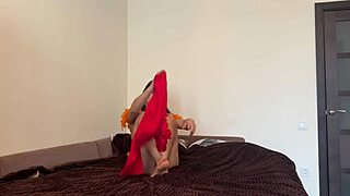 hey, ever seen sweet milf cassiemua strip red dress to lingerie... flogger teasing juicy pussy close up?