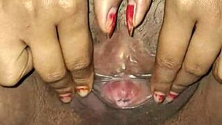 ohh my wet indian bhabhi pussy hammered by huge dildo ughh!!