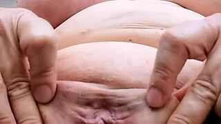 hey, wanna watch this busty granny's pussy devour you?