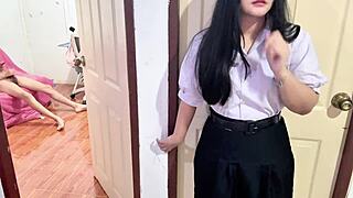 Student Caught Jacking Her Sofa