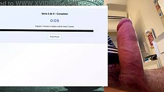 my intense workout pumps strong fat 19cm cock for hours without cumming