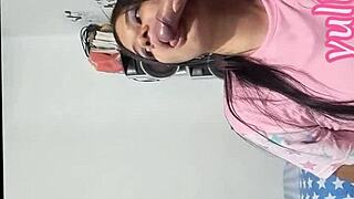 Stepmom seduces her stepson then swallows every drop of his hot cum casero real