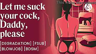 Bound Brat Begs for Daddy's Creampie Toy Play