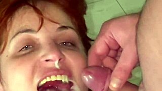 redhead milf takes multiple hot facials in steamy compilation