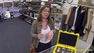 busty french babe takes huge american cock deep