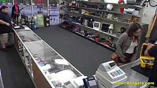 busty french babe takes huge american cock deep