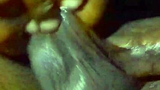 lonely guy strokes monster cock to cum before bed instead of sleeping