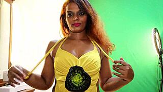 sun flower slips into bikinis teasing her oiled curves in sexy try-on haul